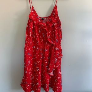 Red Floral Express Dress